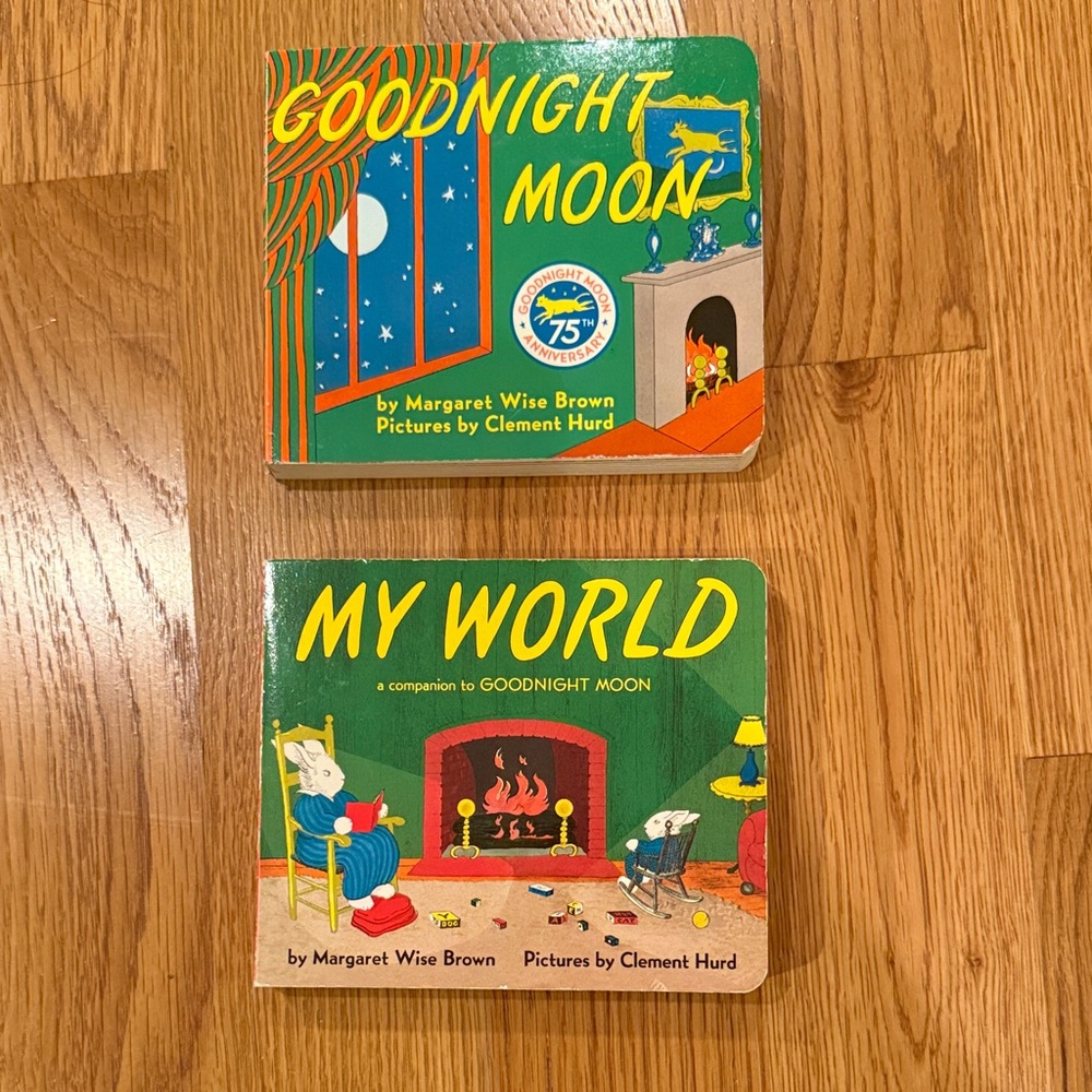 Book lot:  Goodnight Moon & My World Board Book Set by Margaret Wise Brown